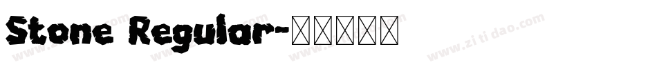 Stone Regular字体转换